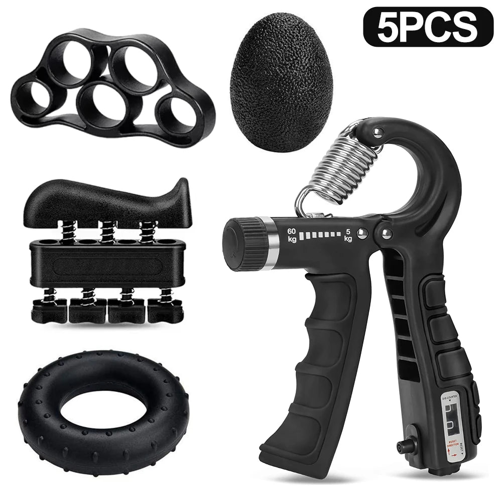 5-60Kg Adjustable Heavy Hand Gripper Fitness Hand Exerciser